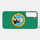 Samsung Galaxy S22 Plus Fallflagge von Washington Hülle (Rückseite (Horizontal))
