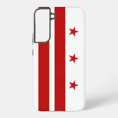 Samsung Galaxy S22 Plus Fallflagge von Washington  Hülle (Rückseite)