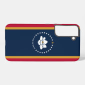 Samsung Galaxy S22 Plus Hülle Flagge von Mississip (Rückseite (Horizontal))