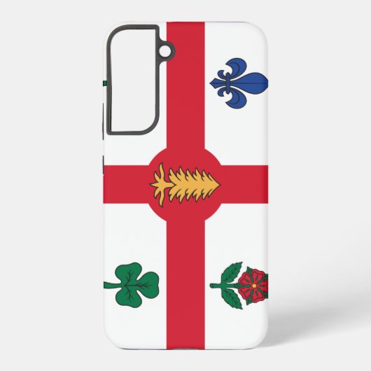 Samsung Galaxy S22 Plus Hülle Flagge von Montreal (Rückseite)