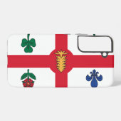 Samsung Galaxy S22 Plus Hülle Flagge von Montreal (Rückseite (Horizontal))