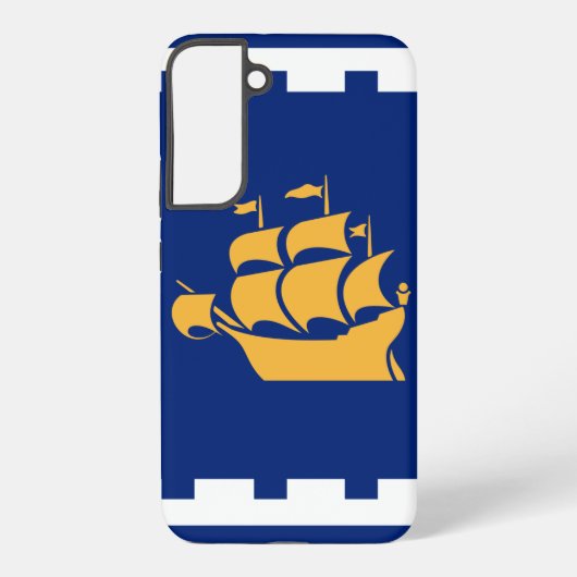 Samsung Galaxy S22 Plus Hülle Flagge von Québec Ci (Rückseite)