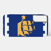 Samsung Galaxy S22 Plus Hülle Flagge von Québec Ci (Rückseite (Horizontal))