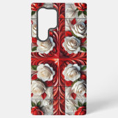 Samsung Galaxy S22 Ultra Case Englische Rose Samsung Galaxy Hülle (Rückseite)