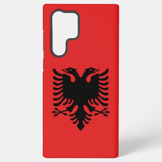 Samsung Galaxy S22 Ultra Case Flag Albanien Hülle (Rückseite)