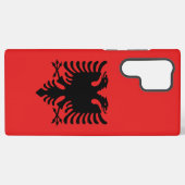 Samsung Galaxy S22 Ultra Case Flag Albanien Samsung Galaxy Hülle (Rückseite (Horizontal))