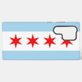 Samsung Galaxy S22 Ultra Case Flag von Chicago Hülle (Rückseite (Horizontal))