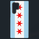 Samsung Galaxy S22 Ultra Case Flag von Chicago Samsung Galaxy Hülle<br><div class="desc">Mit dem Samsung SGH-X500 ist das Samsung SGH-E500 ein idealer Ausgangspunkt, um die faszinierende Welt der Fotografie zu entdecken. Dieses Cover wurde mit viel Liebe zum Detail gestaltet und zeigt stolz die ikonischen Elemente der Chicagoer Stadtflagge. Das Design besteht aus vier roten Sternen, von denen jede ein bedeutendes Ereignis in...</div>