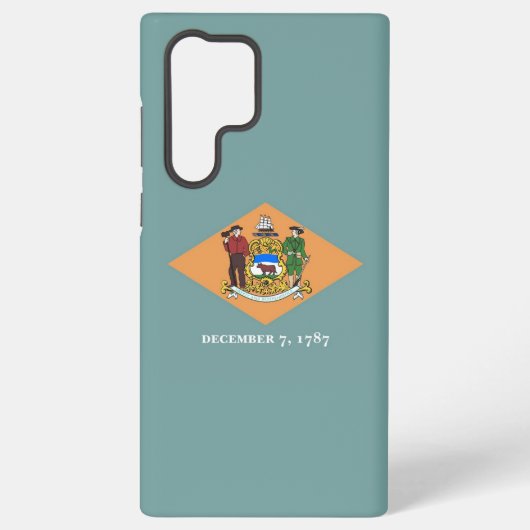 Samsung Galaxy S22 Ultra Case Flag von Delaware Hülle (Rückseite)
