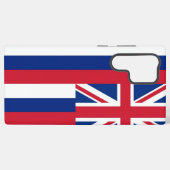 Samsung Galaxy S22 Ultra Case Flag von Hawaii Hülle (Rückseite (Horizontal))