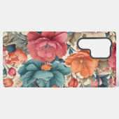 Samsung Galaxy S22 Ultra Case, Florals Muster Hülle (Rückseite (Horizontal))