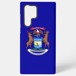 Samsung Galaxy S22 Ultra Case Michigan Fahne Hülle