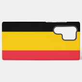 Samsung Galaxy S22 Ultra Case mit belgischer Flagg Hülle (Rückseite (Horizontal))