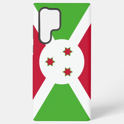 Samsung Galaxy S22 Ultra Case mit Burundi-Flagge Samsung Galaxy Hülle (Rückseite)
