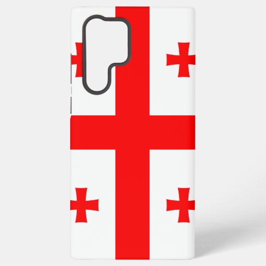 Samsung Galaxy S22 Ultra Case mit georgischer Flag Hülle (Rückseite)