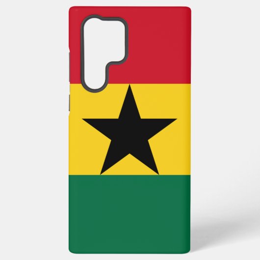 Samsung Galaxy S22 Ultra Case mit Ghana-Flagge Hülle (Rückseite)
