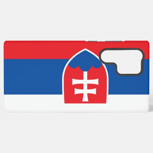 Samsung Galaxy S22 Ultra Case mit slowakischer Fla Samsung Galaxy Hülle (Rückseite (Horizontal))