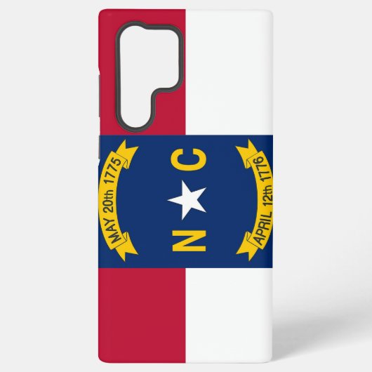 Samsung Galaxy S22 Ultra Case North Carolina Flagg Hülle (Rückseite)