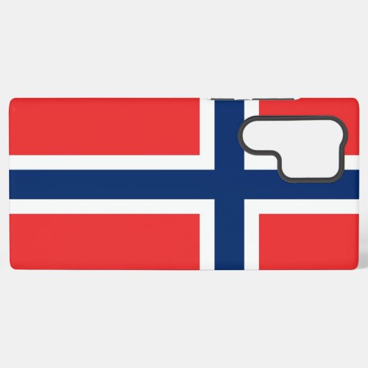 Samsung Galaxy S22 Ultra Case Norwegen-Flagge Samsung Galaxy Hülle (Rückseite (Horizontal))