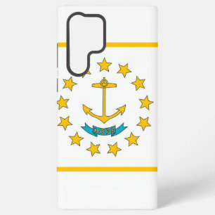 Samsung Galaxy S22 Ultra Case Rhode Island Flagge Hülle