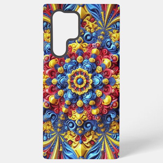 Samsung Galaxy S22 Ultra Case Rumänische Farben Hülle (Rückseite)