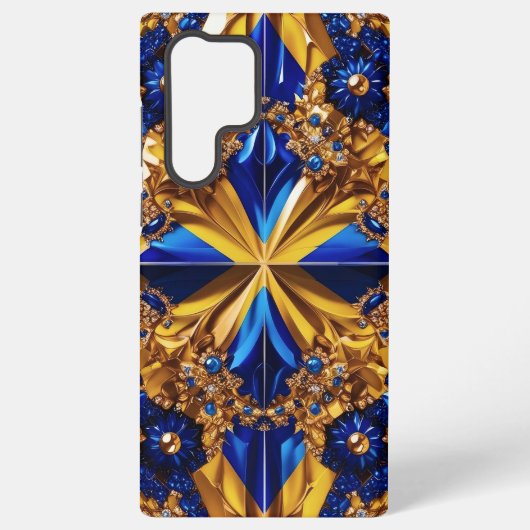 Samsung Galaxy S22 Ultra Case Schweden Farben Samsung Galaxy Hülle (Rückseite)