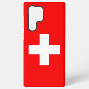 Samsung Galaxy S22 Ultra Case Schweiz Flagge Hülle