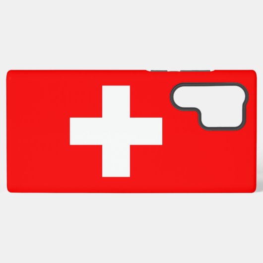 Samsung Galaxy S22 Ultra Case Schweiz Flagge Samsung Galaxy Hülle (Rückseite (Horizontal))