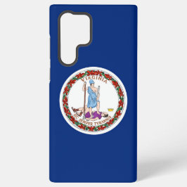 Samsung Galaxy S22 Ultra Case Virginia Flag Hülle