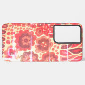 SAMSUNG GALAXYS21 RETRO BLUME DESIGN GALAXY HÜLLE (Linke Seite)