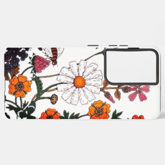 Samsung galaxys21 Ultracase Blume Design Samsung Galaxy Hülle (Linke Seite)