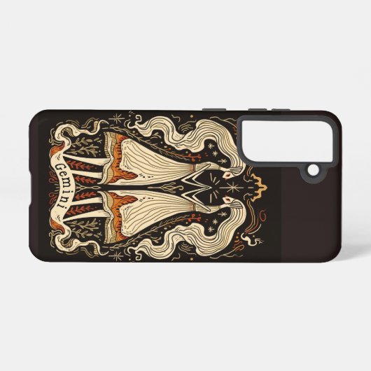 Samsung Handy Case Gemini Celestial Zodiac Art Samsung Galaxy Hülle (Rückseite (Horizontal))