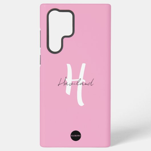 Samsung Handy Case mit Name HAMbyWG Galaxy Hülle (Rückseite)