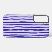 Samsung Handy Gehäuse blau Streifen Samsung Galaxy Hülle (Rückseite (Horizontal))