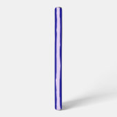 Samsung Handy Gehäuse blau Streifen Samsung Galaxy Hülle (Linke Seite)