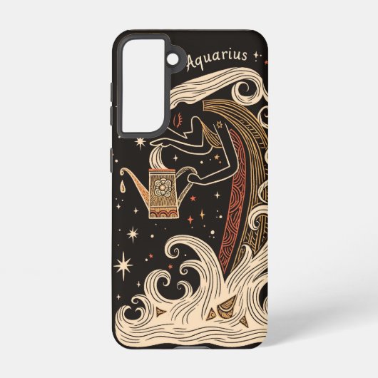 Samsung Phone Case Aquarius Celestial Zodiac Samsung Galaxy Hülle (Rückseite)