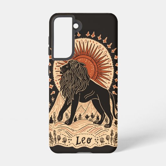 Samsung Phone Case Leo Celestial Zodiac Art Galaxy Hülle (Rückseite)
