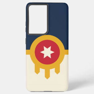 Samsung S21 Plus Fallflagge von Tulsa, Oklahoma Galaxy Hülle