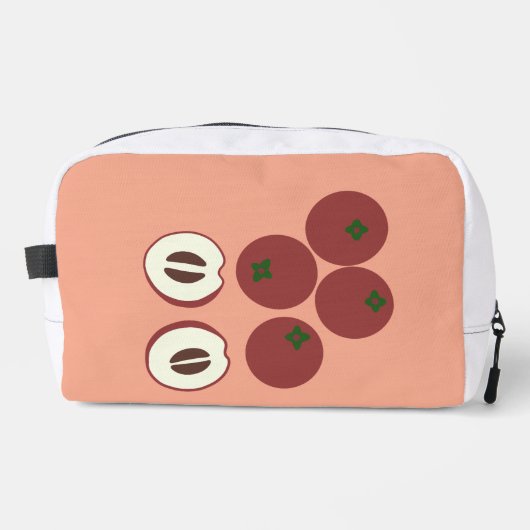 Samt-Apfel-Kulturtasche Waschbeutel (Vorderseite)