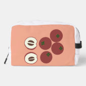 Samt-Apfel-Kulturtasche Waschbeutel (Rückseite)