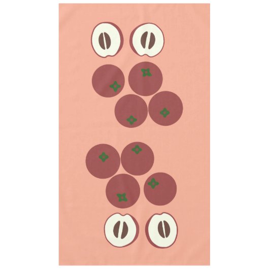Samt-Apfel-Tischdecke Tischdecke (Vorderseite)