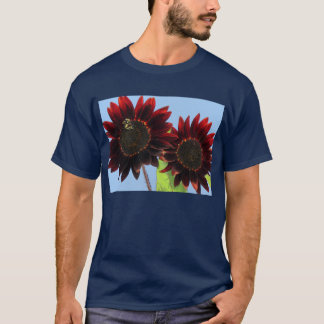 Samt-Königin-Sonnenblumen T-Shirt