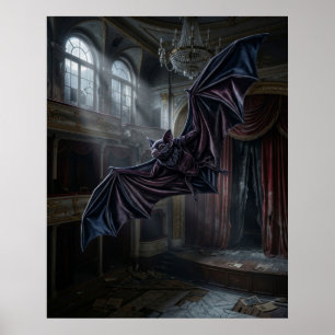 Samt Opernhalle der Fledermaus Poster