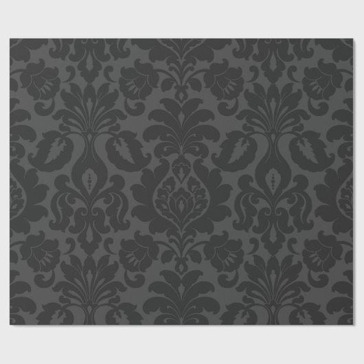 Samt-schwarzes Damast-Packpapier Geschenkpapier (Flach)