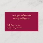 Samt Visitenkarte (Rückseite)