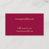 Samt Visitenkarte (Rückseite)