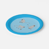 Samtäffchen Pappteller (Schrägansicht)