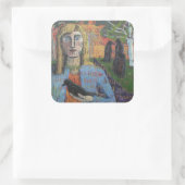 Samtaufkleber Quadratischer Aufkleber (Tasche)