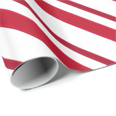 Samtbandstreifen, tiefrot und weiß geschenkpapier (Rolleneckpunkt)