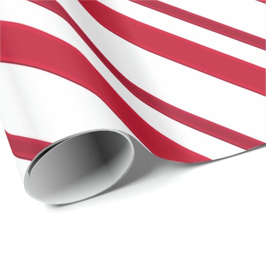 Samtbandstreifen, tiefrot und weiß geschenkpapier (Rolleneckpunkt)